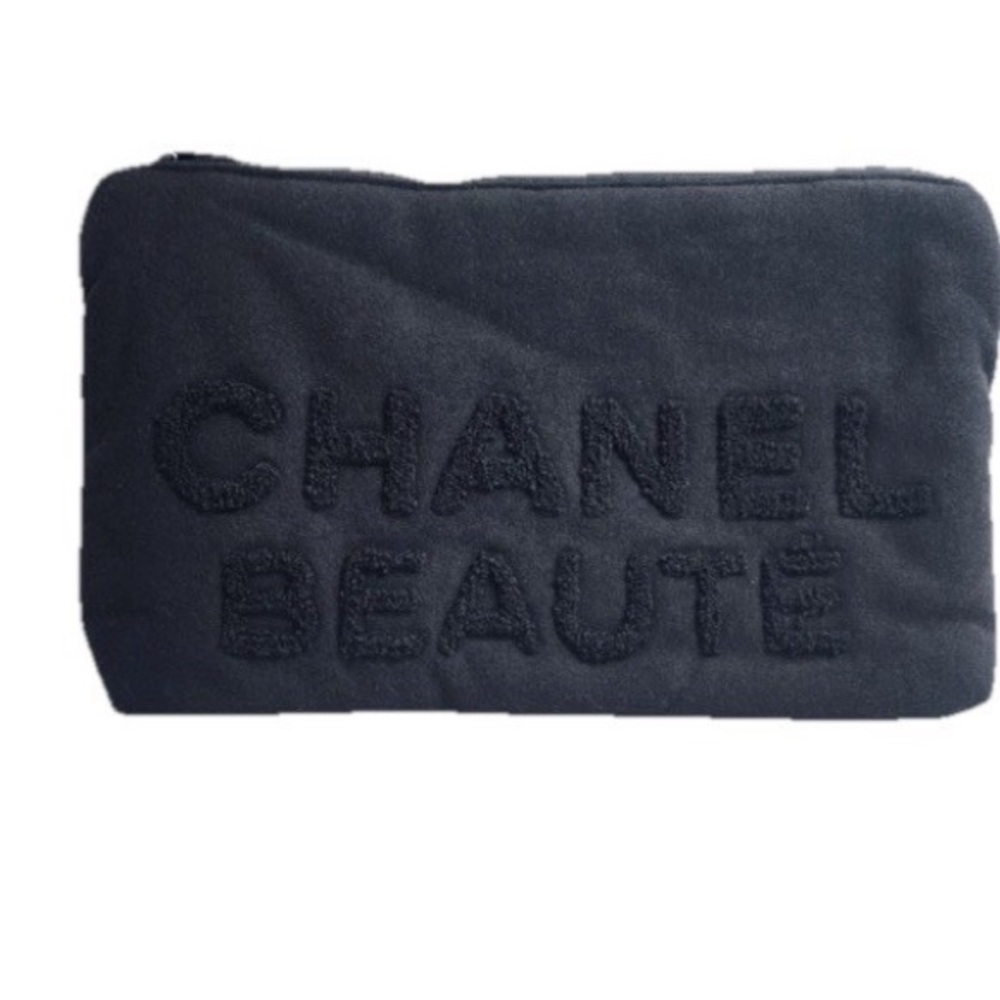 Authentic Chanel Beauté Black Cosmetic Bag GWP